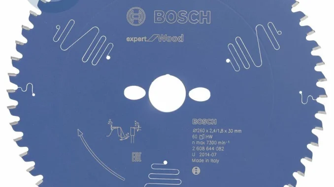 Bosch - Expert Serisi Ahşap için Daire Testere Bıçağı 260*30 mm 60 Diş