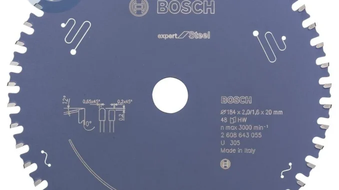 Bosch - Expert Serisi Metal için Daire Testere Bıçağı 184*20 mm 48 Diş