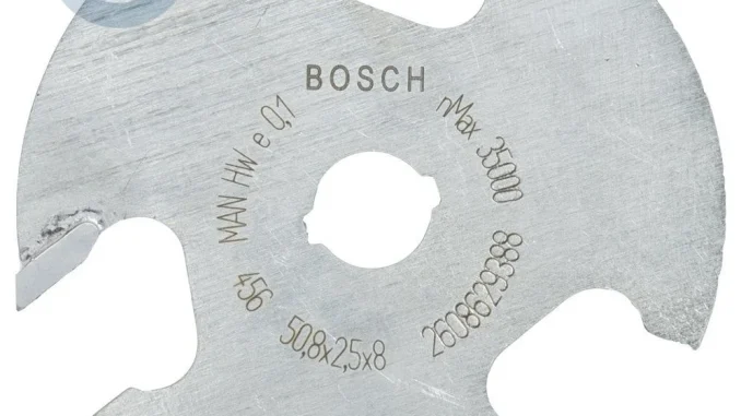 Bosch - Expert Serisi Ahşap İçin Üç Bıçaklı, Sert Metal Diskli Kanal Freze 8*50,8*2,5 mm