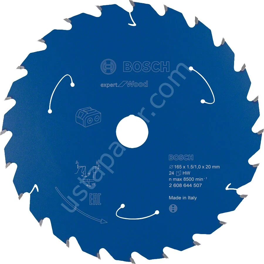 Bosch – Expert for Serisi Ahşap için Akülü Daire Testere Bıçağı 165*20 mm 24 Diş 2608644507