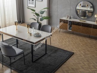 İnegöl Mobilya Bronze Yemek Odası Takımı